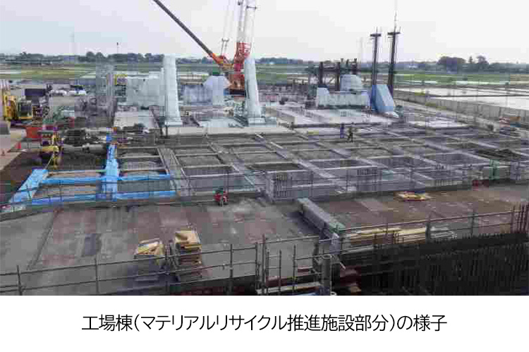 工場棟(マテリアルリサイクル推進施設部分）の様子